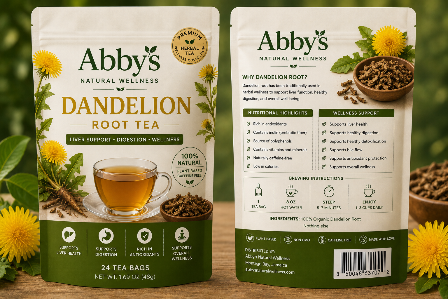 Abbys Natural Wellness Dandelion Root Tea