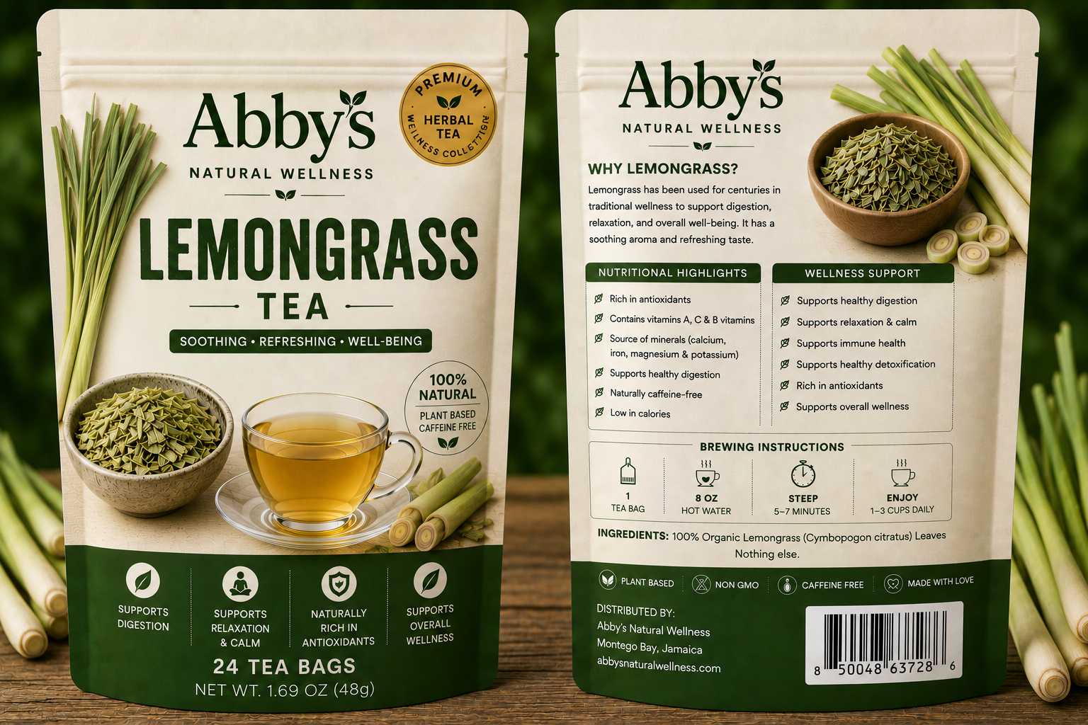 Lemongrass Tea — Abby's Natural Wellness Citron Infusion