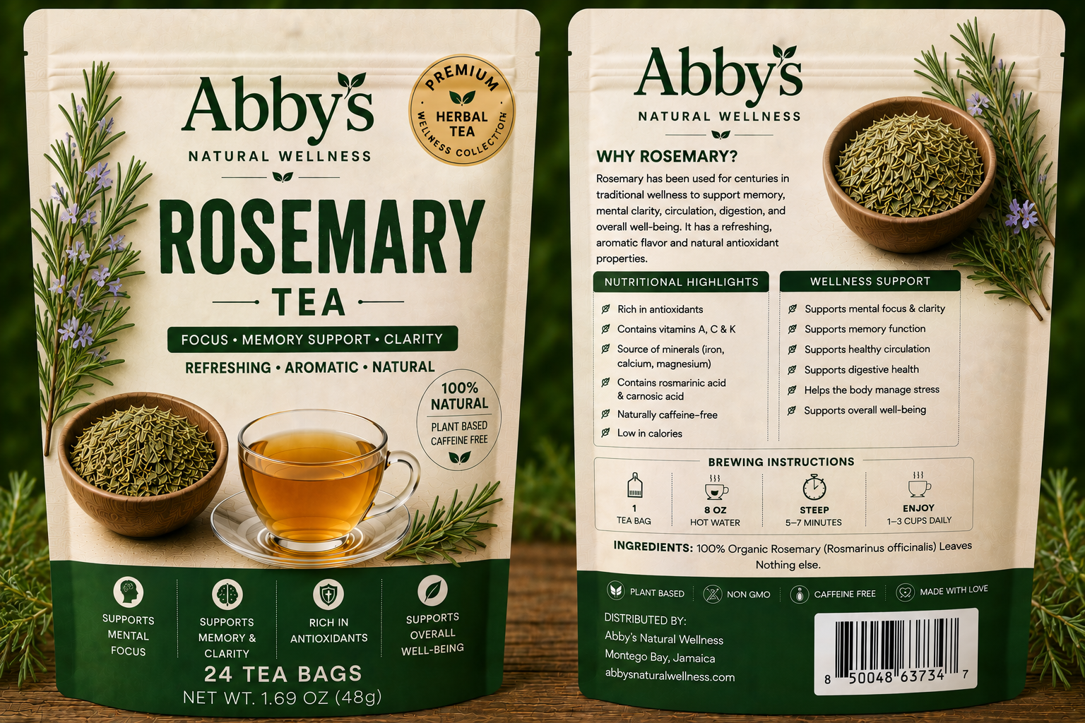 Abbys Natural Wellness Rosemary Tea