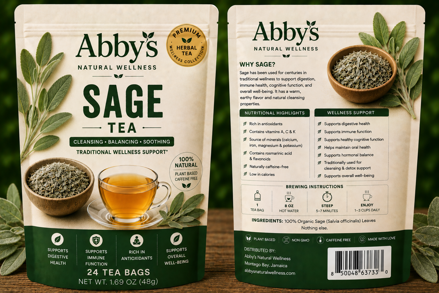 Abby's Natural Wellness Sage Tea