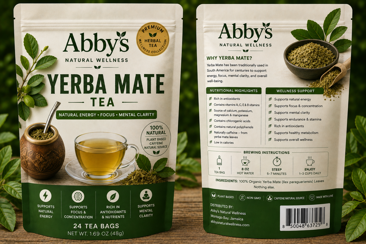 Yerba Mate Tea — Abby's Natural Wellness Natural Focus