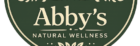 Abby's Natural Wellness official logo featuring elegant green typography and botanical leaf design representing natural health, herbal wellness, and holistic living.