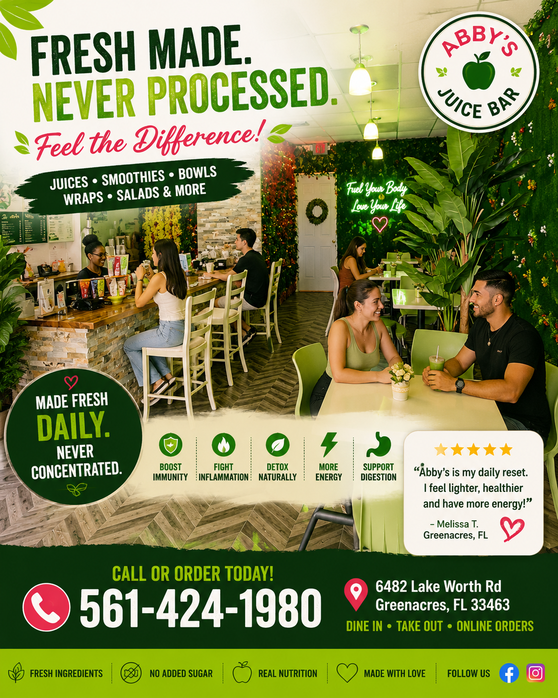 Healthy Wraps Greenacres - Made fresh to order