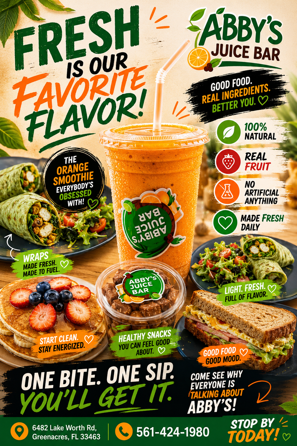 Healthy Lunch Greenacres - Fresh lunch wraps and salads